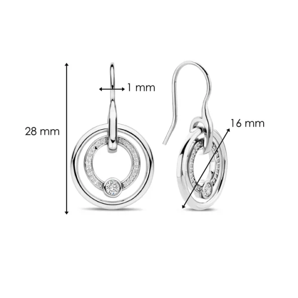 Boucles d'oreilles argent  Tisento: 7978ZI – Image 4