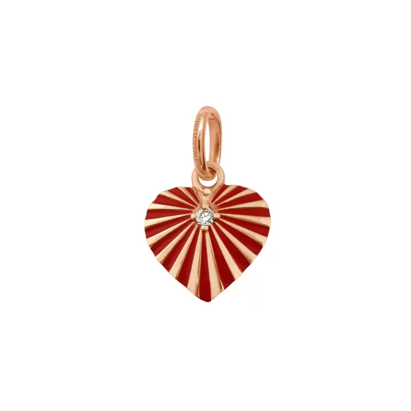 Pendentif or gigi CLOZEAU: coeur lumière B5LC002R31DI coquelicot