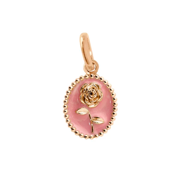 Pendentif or gigi CLOZEAU: Rose B5FL002R09 Fuschia